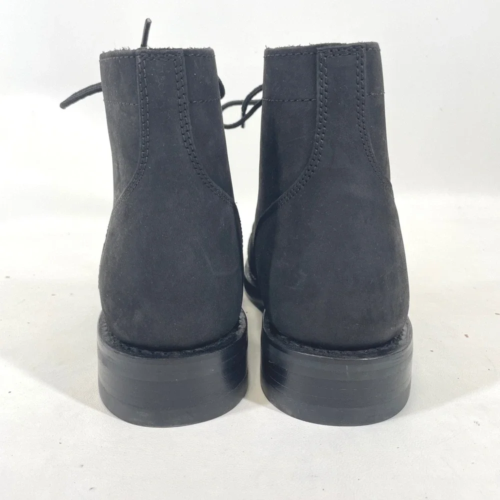 Thursday Boot Co Captain Matte Black Rugged Leather Cap Toe Boots Mens 10 US